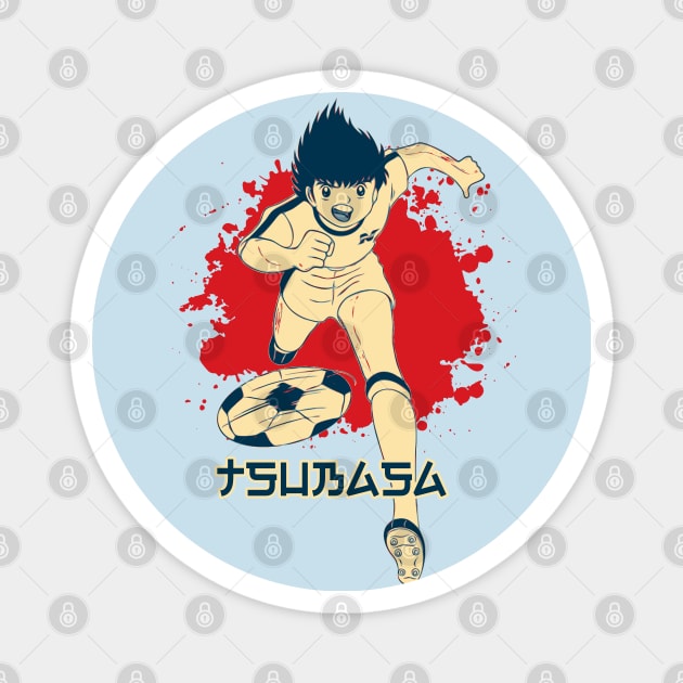 Captain Tsubasa Popart Magnet by masnono